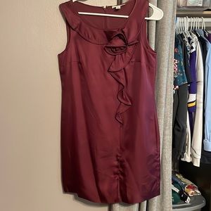 Burgundy mini dress from banana republic